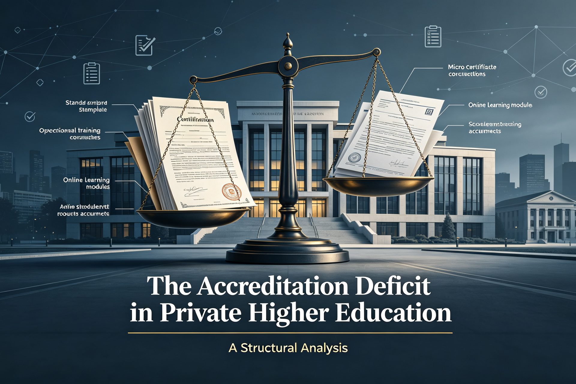 The Accreditation Deficit in Private Higher Education: A Structural Analysis